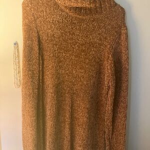 Long Sweater Tan Dress